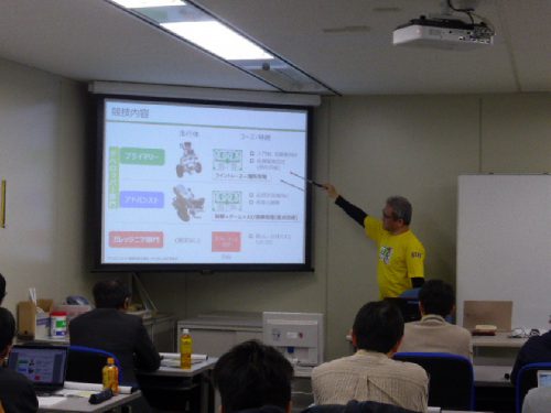 (写真)競技内容説明の様子