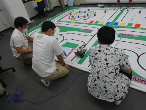 写真:試走の様子